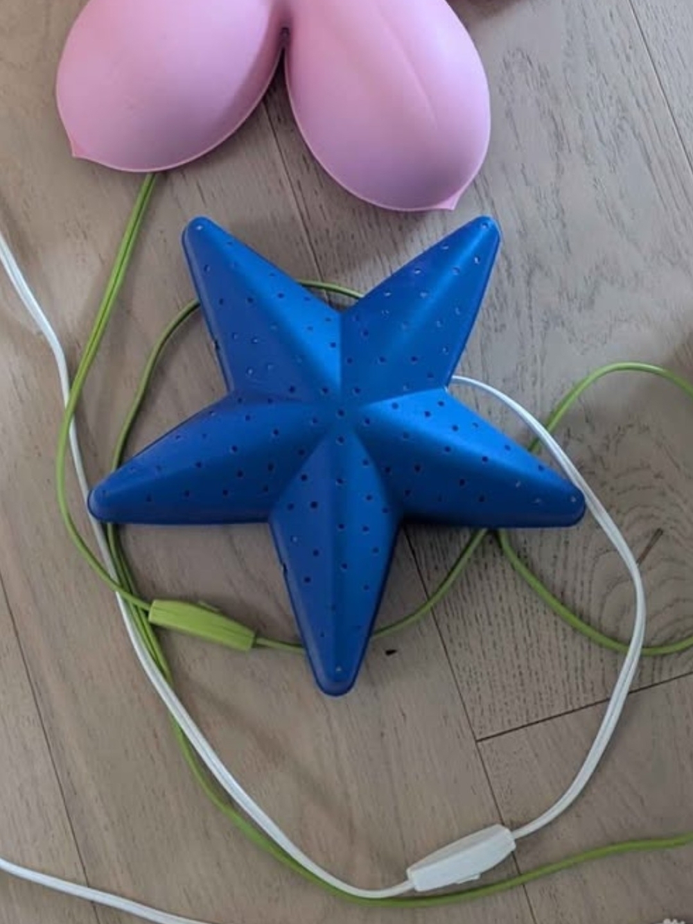 Blue Star Night Light for Kids - Soft Glow Star Lamp
